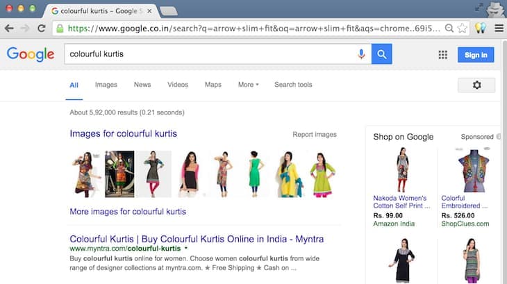 Colorful Kurtis Desktop Search