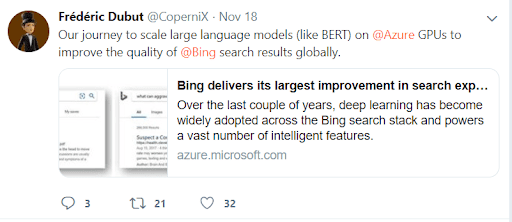 Bing Says it is Utilizing a BERT