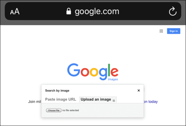 Reverse Image Search on Browser