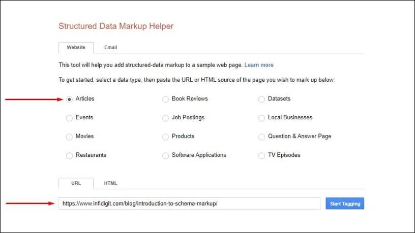 Structured Data Markup Helper