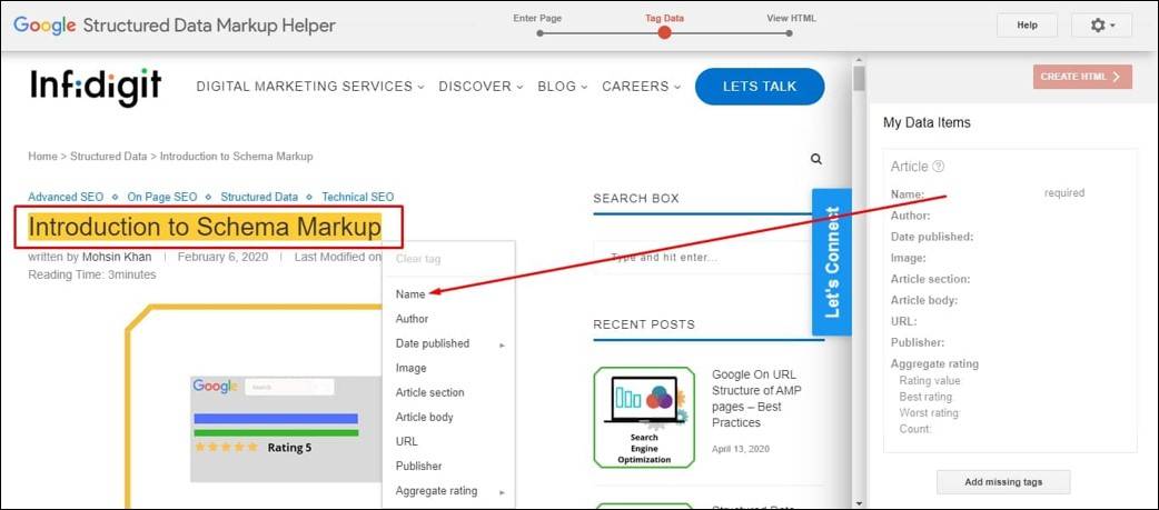 Structured Data Markup