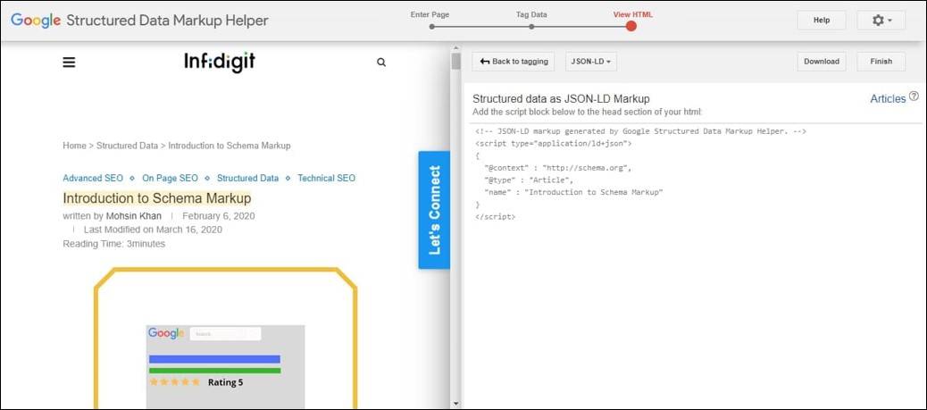 Google Structured Data Markup Helper