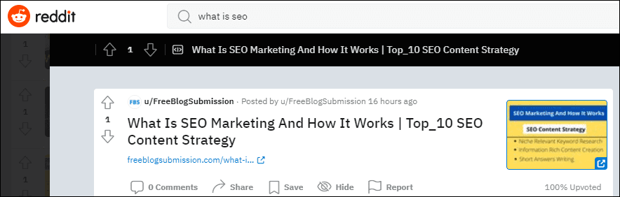 Reddit Social Bookmarking