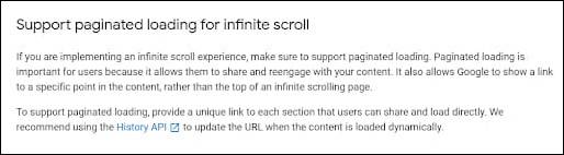 Support Paginated Loading for Infinite Scroll