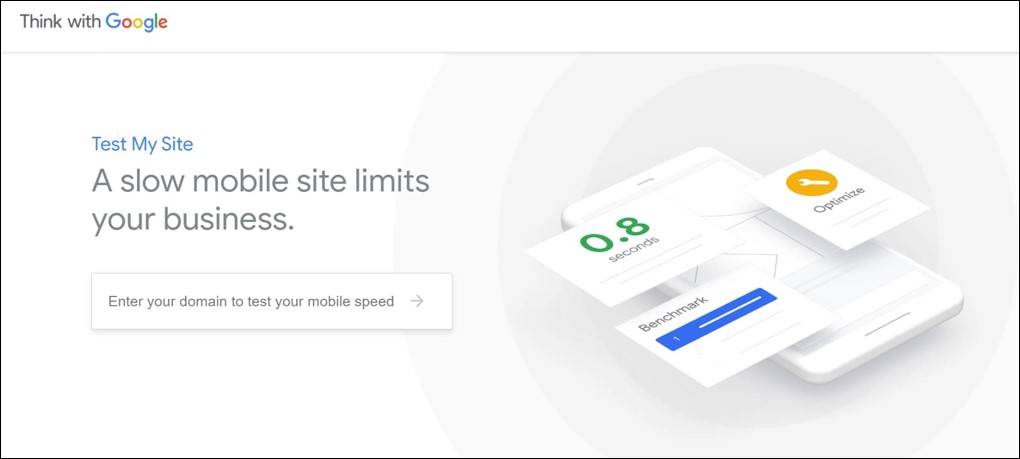 Test My Site Tool to measure mobile speed