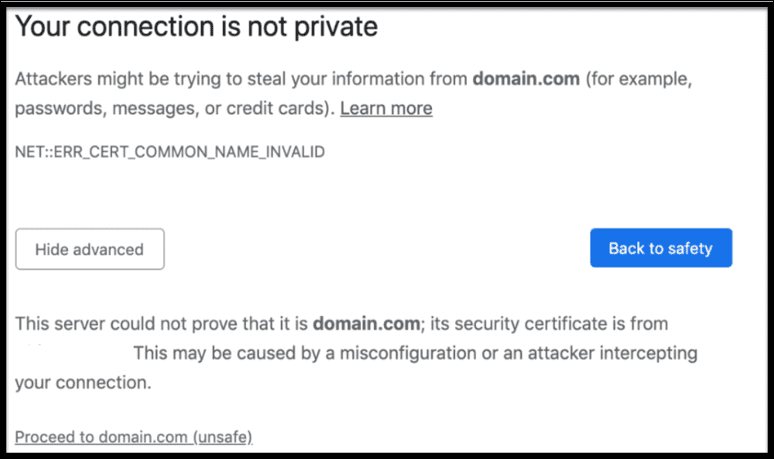 How to Fix the “Your Connection Is Not Private” Error in 2024