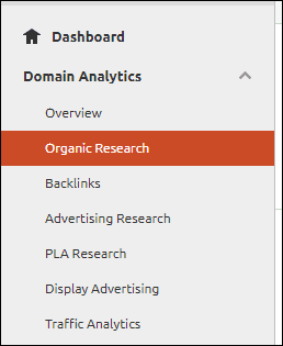 SEMrush Dashboard