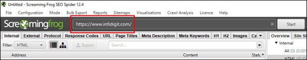 How to setup sitemap in screaming frog