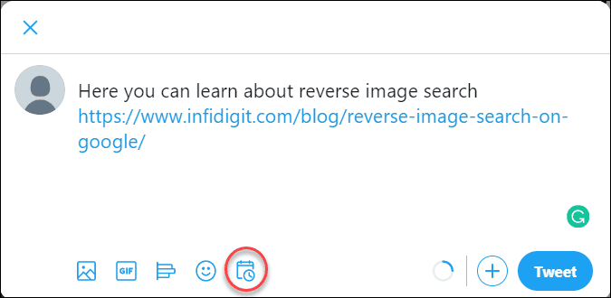 Twitter Calendar Icon