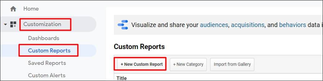 Custom Reports