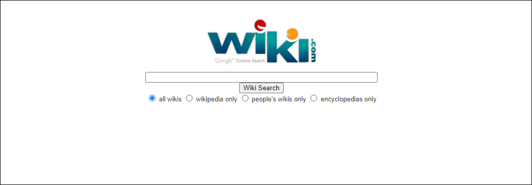 wiki.com - - Search Engine List | Infidigit