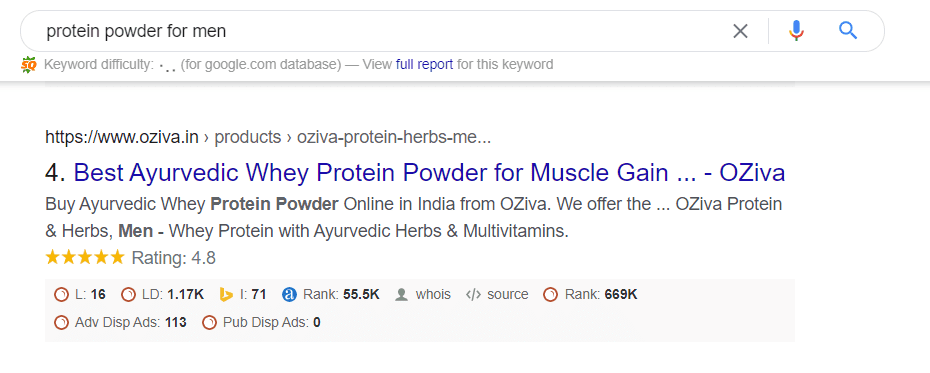 Protein Powder for men