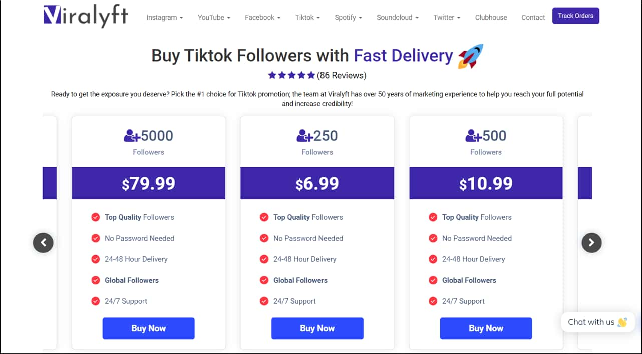 Viralyft TikTok Growth Services