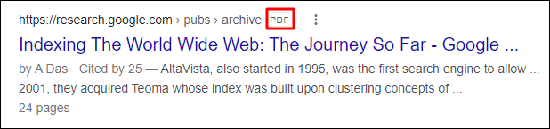 PDF on SERP