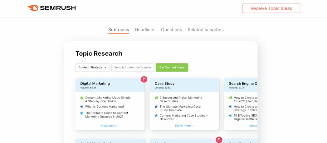 semrush research tools