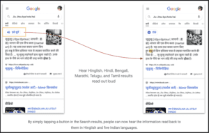 voice search auto translate in Indian languages