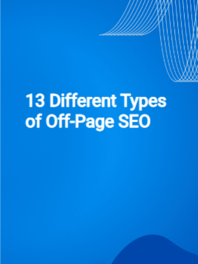 different types of off page seo