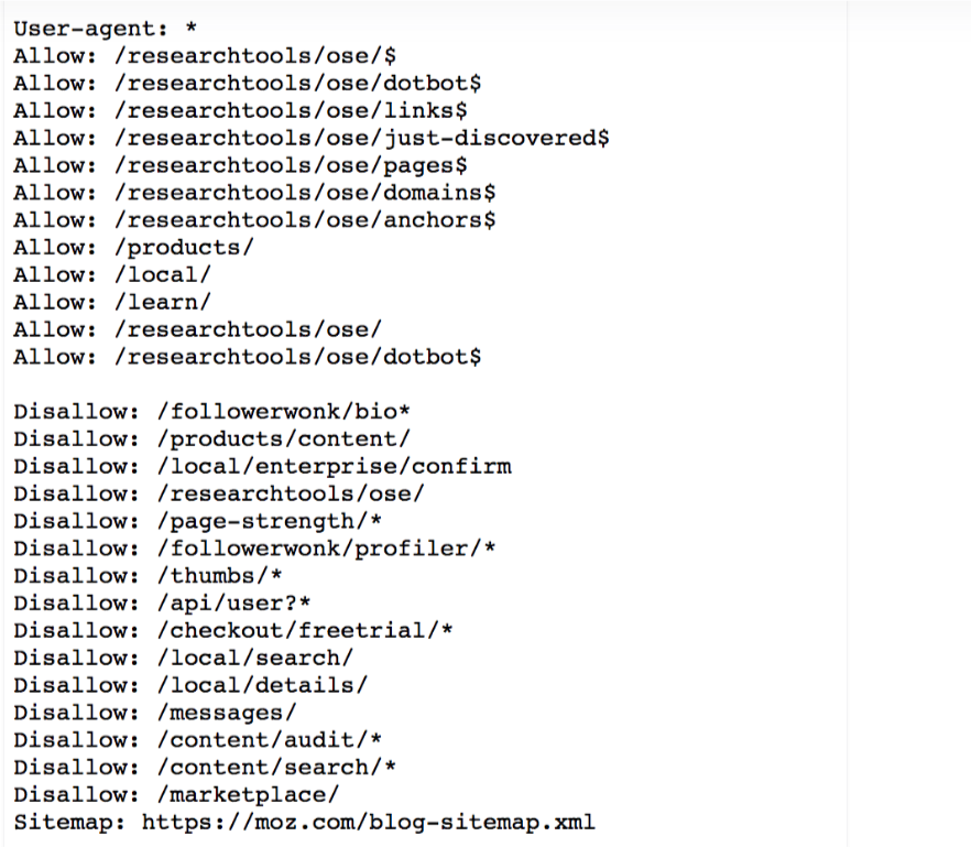 Creating a robots.txt file