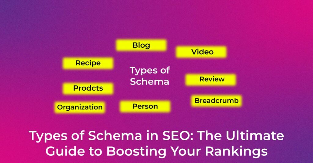 Types of Schema in SEO